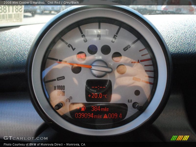 Chili Red / Grey/Black 2008 Mini Cooper S Hardtop