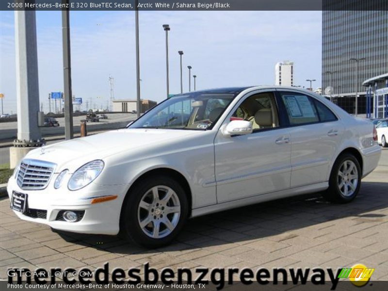 Arctic White / Sahara Beige/Black 2008 Mercedes-Benz E 320 BlueTEC Sedan