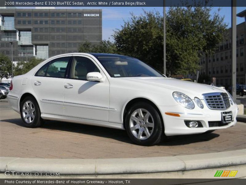 Arctic White / Sahara Beige/Black 2008 Mercedes-Benz E 320 BlueTEC Sedan
