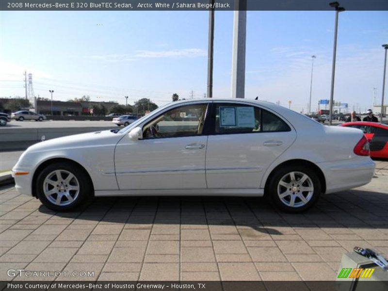 Arctic White / Sahara Beige/Black 2008 Mercedes-Benz E 320 BlueTEC Sedan