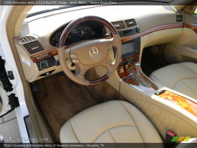 Arctic White / Sahara Beige/Black 2008 Mercedes-Benz E 320 BlueTEC Sedan