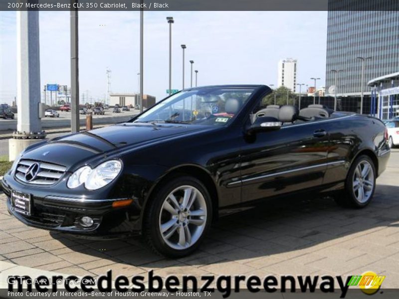 Black / Black 2007 Mercedes-Benz CLK 350 Cabriolet
