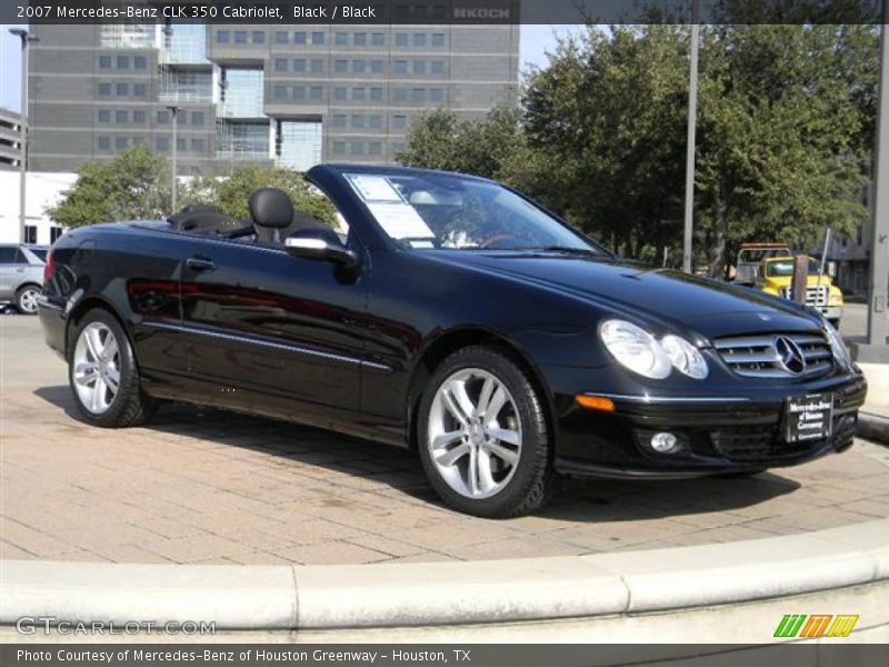 Black / Black 2007 Mercedes-Benz CLK 350 Cabriolet