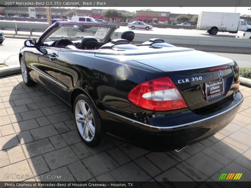 Black / Black 2007 Mercedes-Benz CLK 350 Cabriolet