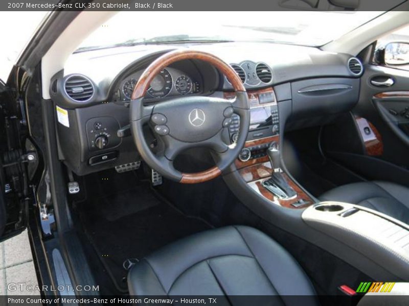 Black / Black 2007 Mercedes-Benz CLK 350 Cabriolet
