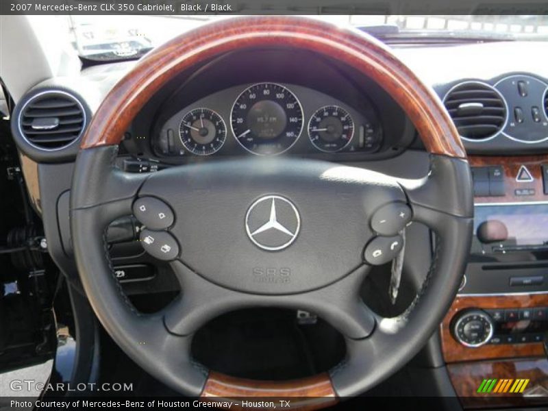 Black / Black 2007 Mercedes-Benz CLK 350 Cabriolet