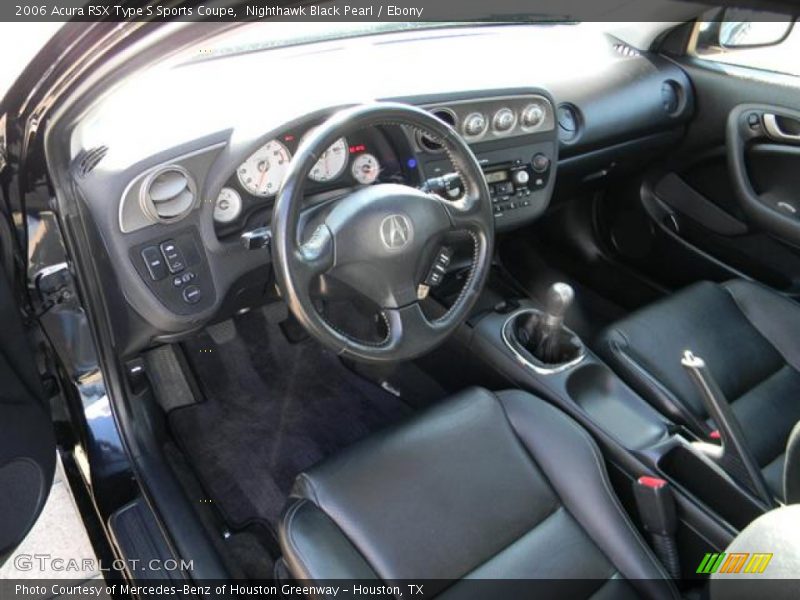  2006 RSX Type S Sports Coupe Ebony Interior