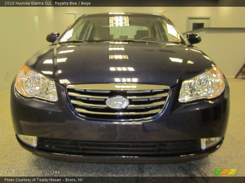 Regatta Blue / Beige 2010 Hyundai Elantra GLS