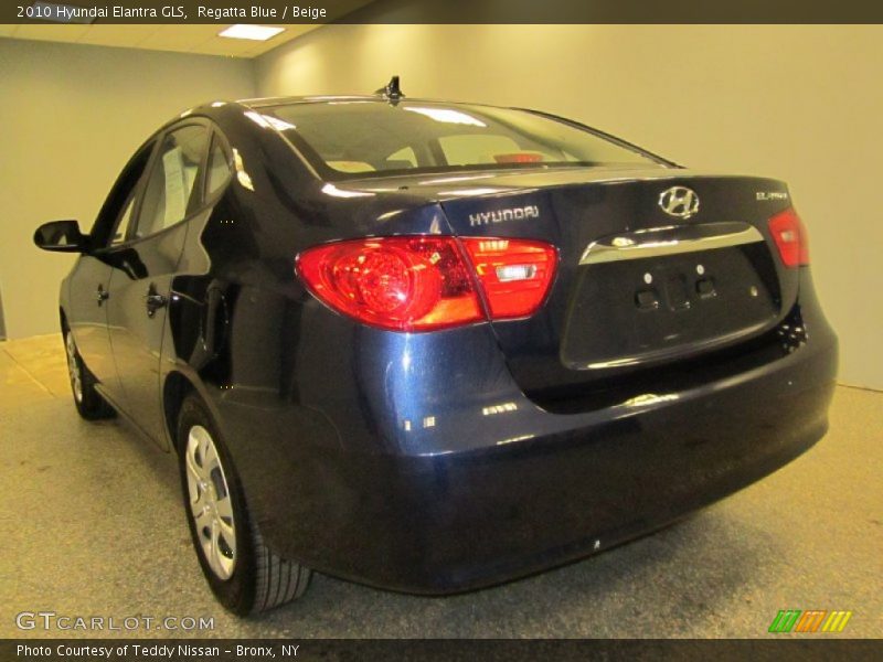 Regatta Blue / Beige 2010 Hyundai Elantra GLS