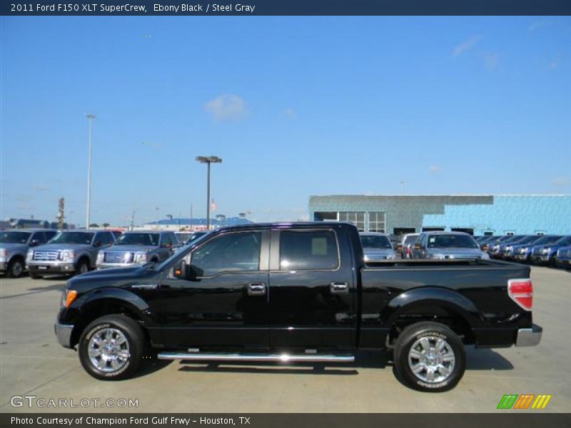 Ebony Black / Steel Gray 2011 Ford F150 XLT SuperCrew