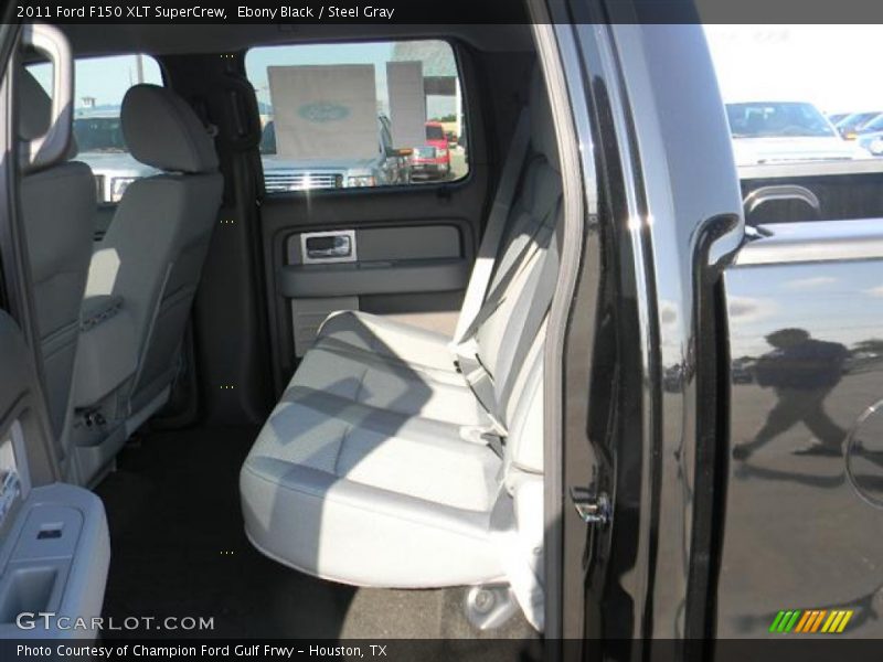 Ebony Black / Steel Gray 2011 Ford F150 XLT SuperCrew