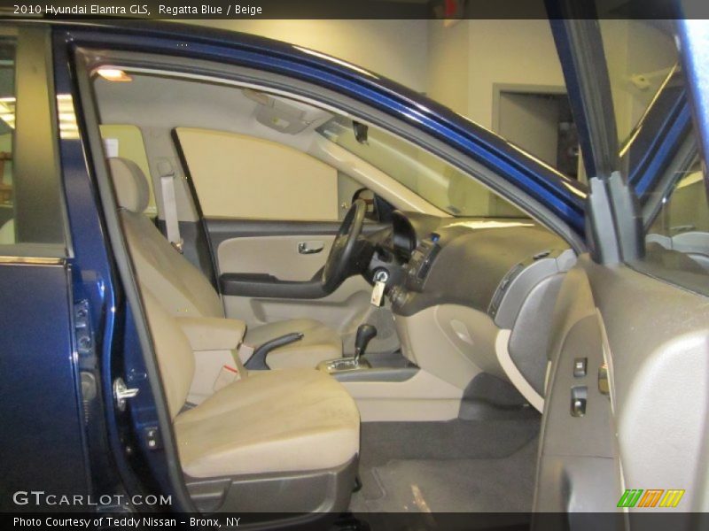 Regatta Blue / Beige 2010 Hyundai Elantra GLS