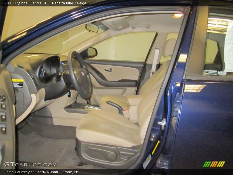 Regatta Blue / Beige 2010 Hyundai Elantra GLS