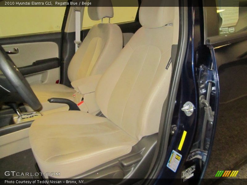 Regatta Blue / Beige 2010 Hyundai Elantra GLS