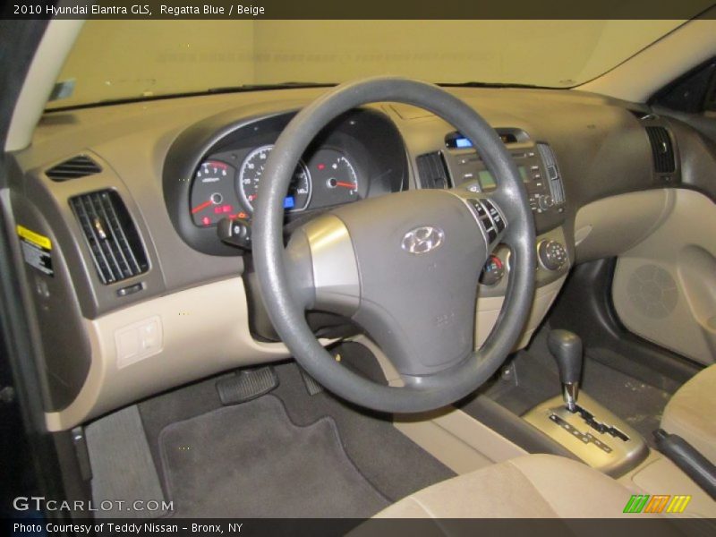Regatta Blue / Beige 2010 Hyundai Elantra GLS