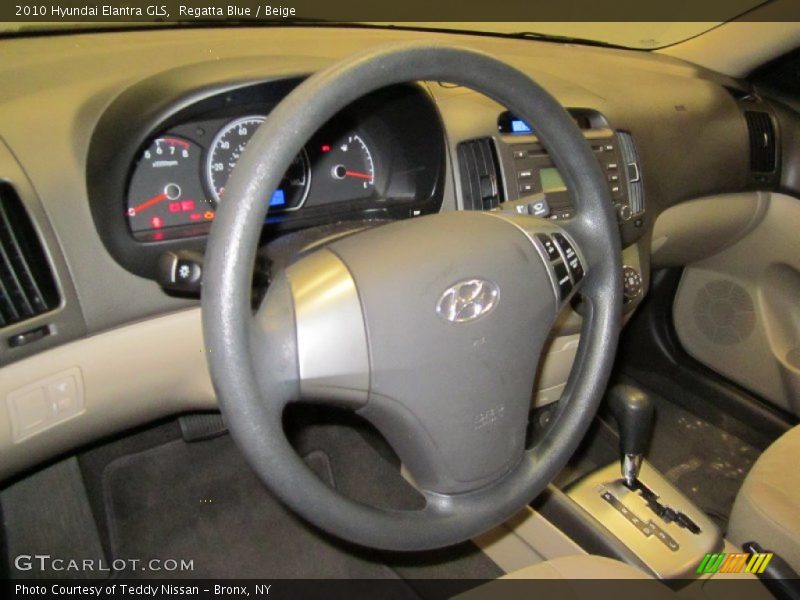 Regatta Blue / Beige 2010 Hyundai Elantra GLS