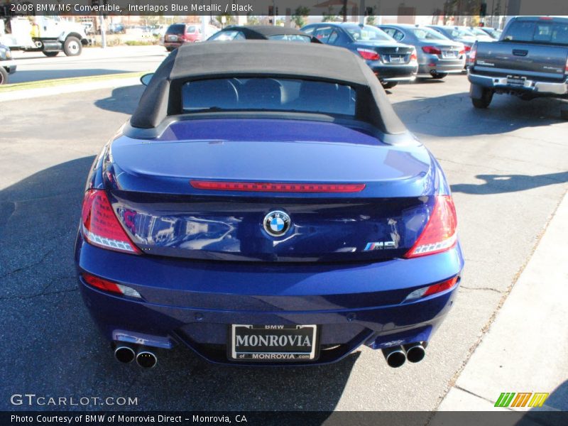 Interlagos Blue Metallic / Black 2008 BMW M6 Convertible
