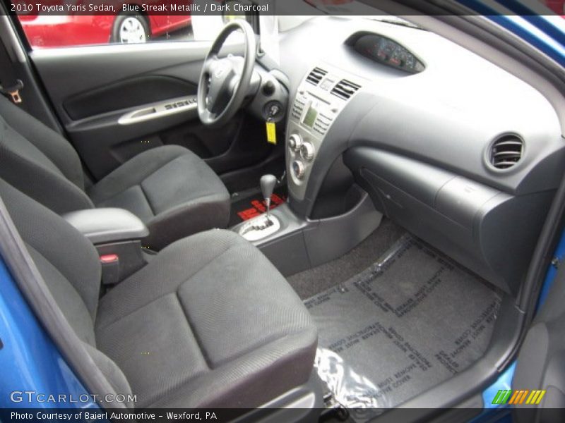 Blue Streak Metallic / Dark Charcoal 2010 Toyota Yaris Sedan