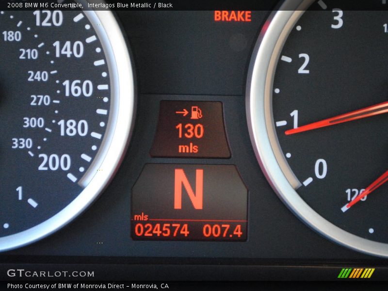 Interlagos Blue Metallic / Black 2008 BMW M6 Convertible