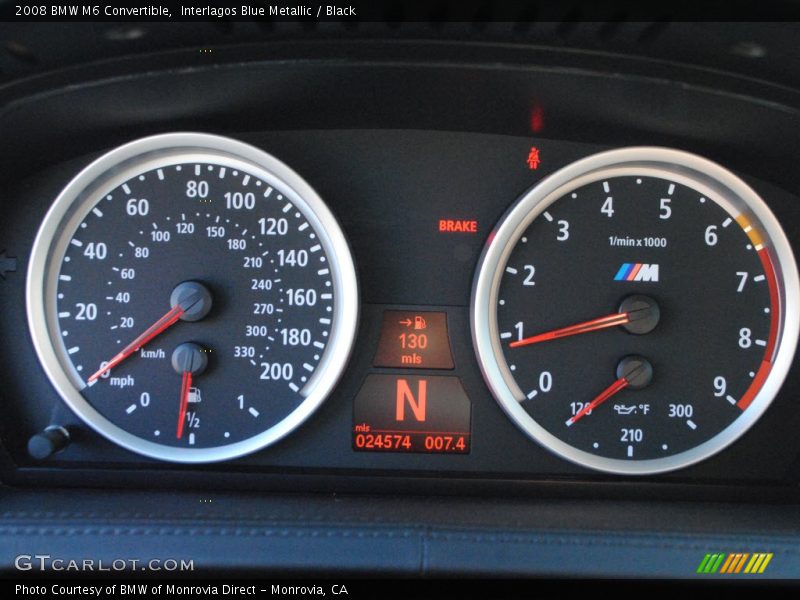 Interlagos Blue Metallic / Black 2008 BMW M6 Convertible