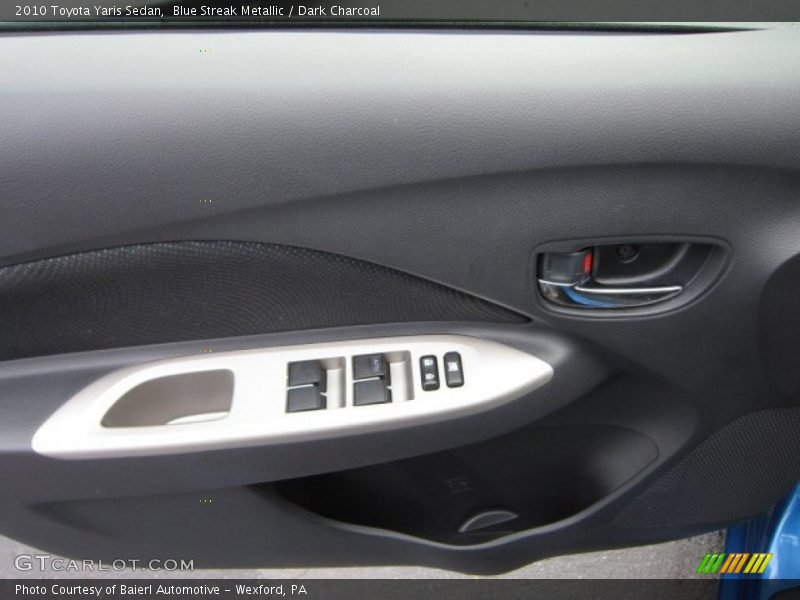 Blue Streak Metallic / Dark Charcoal 2010 Toyota Yaris Sedan