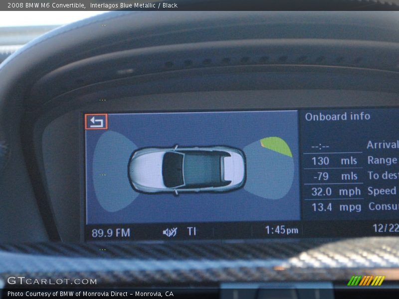 Interlagos Blue Metallic / Black 2008 BMW M6 Convertible