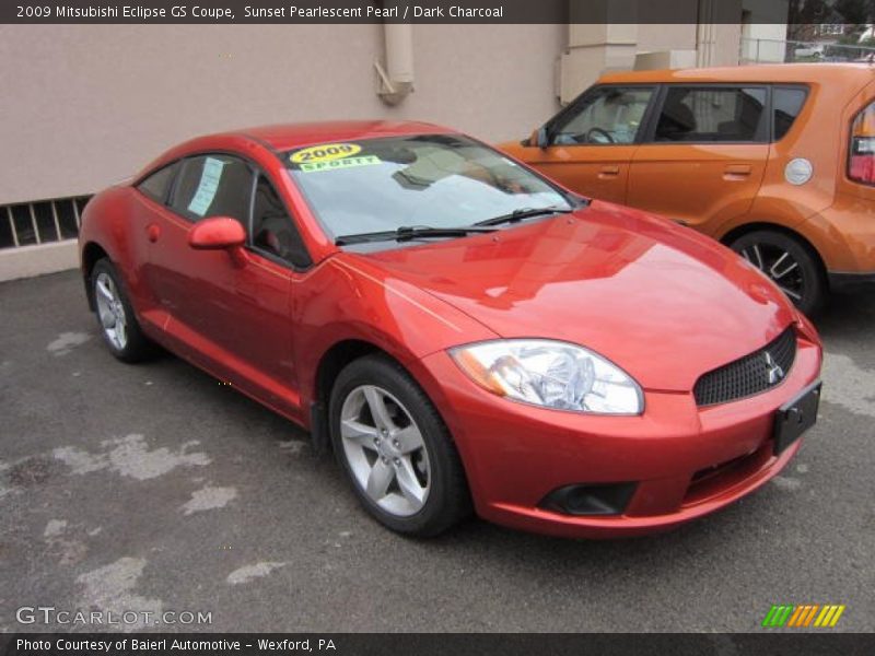 Sunset Pearlescent Pearl / Dark Charcoal 2009 Mitsubishi Eclipse GS Coupe