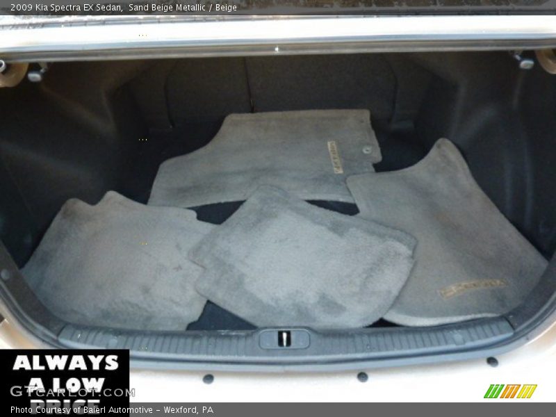 Sand Beige Metallic / Beige 2009 Kia Spectra EX Sedan