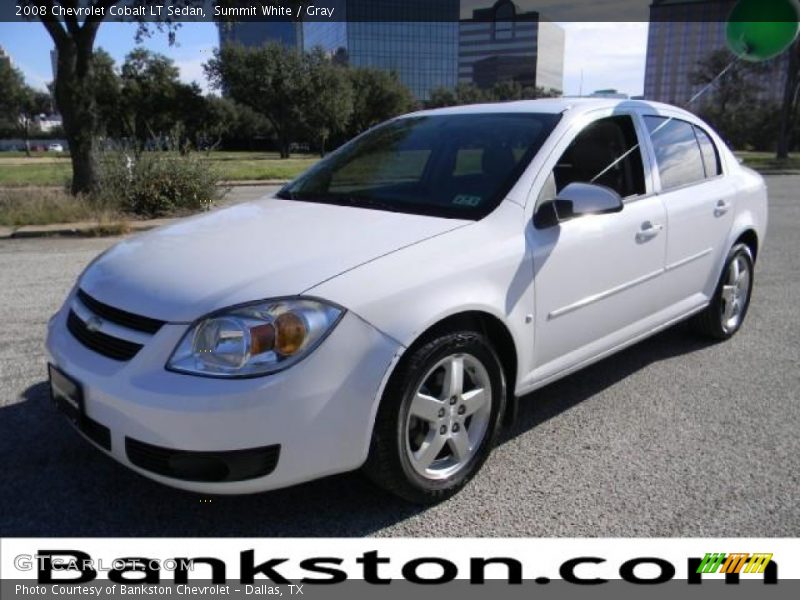 Summit White / Gray 2008 Chevrolet Cobalt LT Sedan