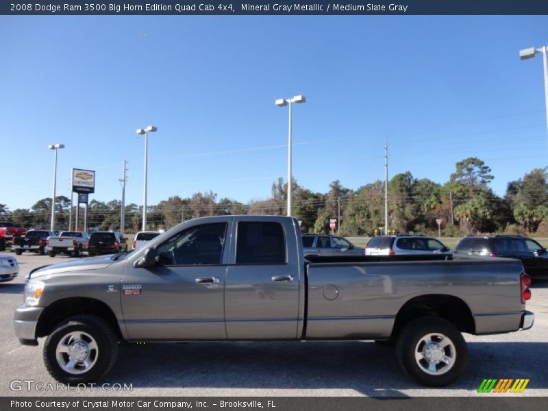 Mineral Gray Metallic / Medium Slate Gray 2008 Dodge Ram 3500 Big Horn Edition Quad Cab 4x4