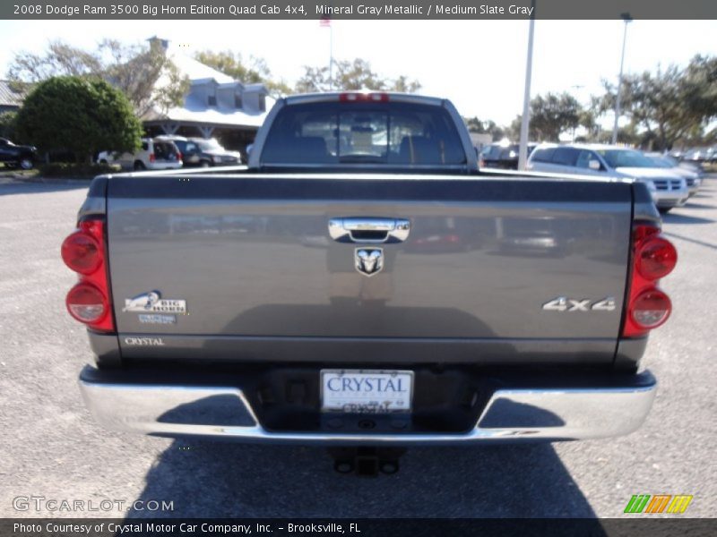 Mineral Gray Metallic / Medium Slate Gray 2008 Dodge Ram 3500 Big Horn Edition Quad Cab 4x4