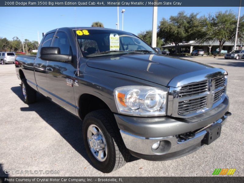 Mineral Gray Metallic / Medium Slate Gray 2008 Dodge Ram 3500 Big Horn Edition Quad Cab 4x4