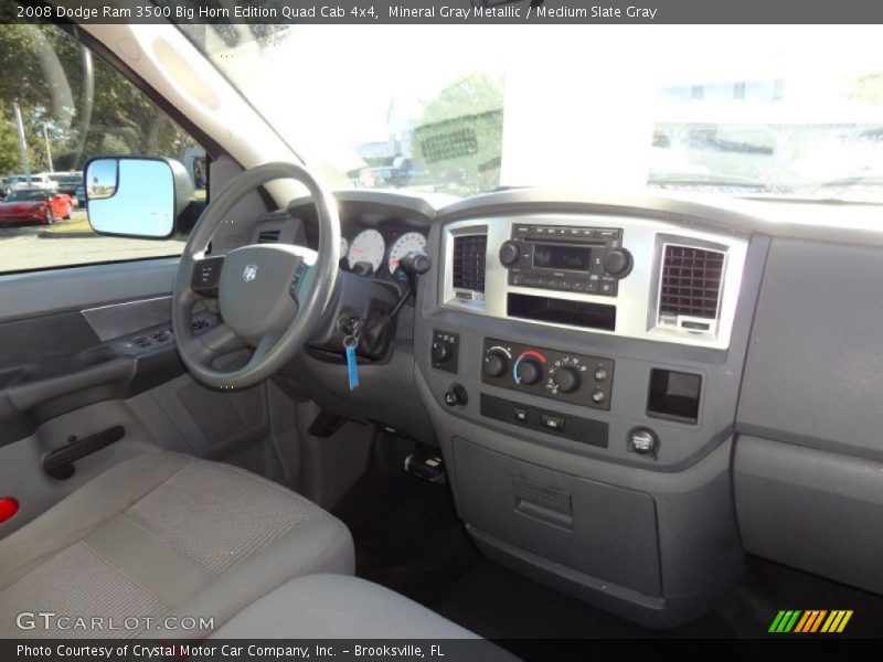 Mineral Gray Metallic / Medium Slate Gray 2008 Dodge Ram 3500 Big Horn Edition Quad Cab 4x4