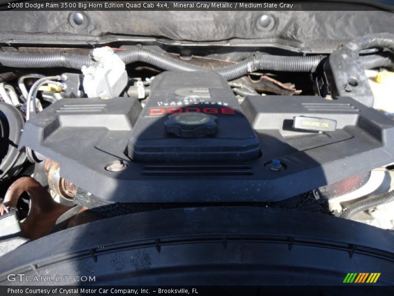 Mineral Gray Metallic / Medium Slate Gray 2008 Dodge Ram 3500 Big Horn Edition Quad Cab 4x4