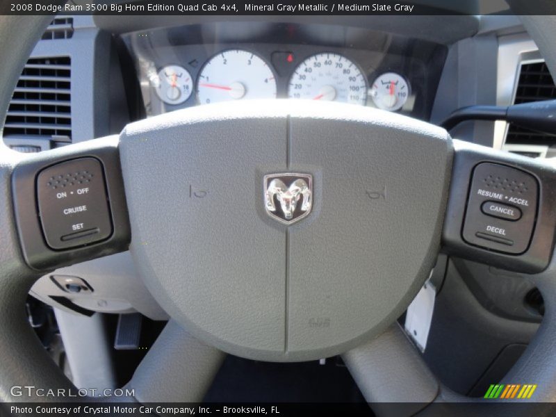 Mineral Gray Metallic / Medium Slate Gray 2008 Dodge Ram 3500 Big Horn Edition Quad Cab 4x4