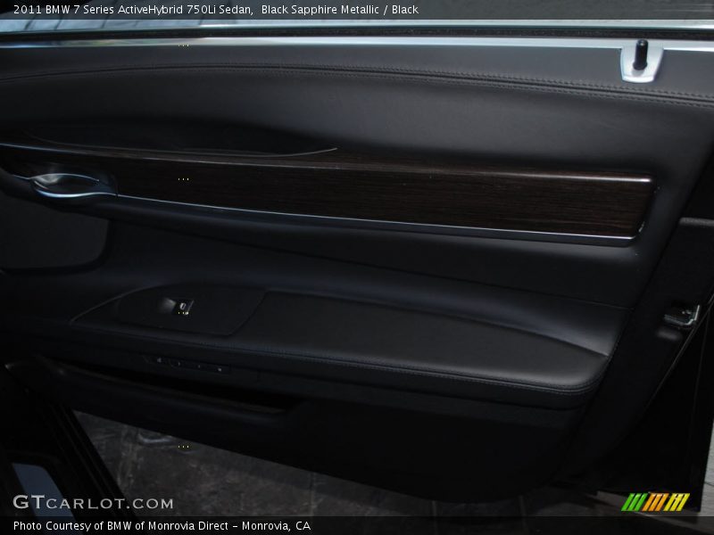 Black Sapphire Metallic / Black 2011 BMW 7 Series ActiveHybrid 750Li Sedan