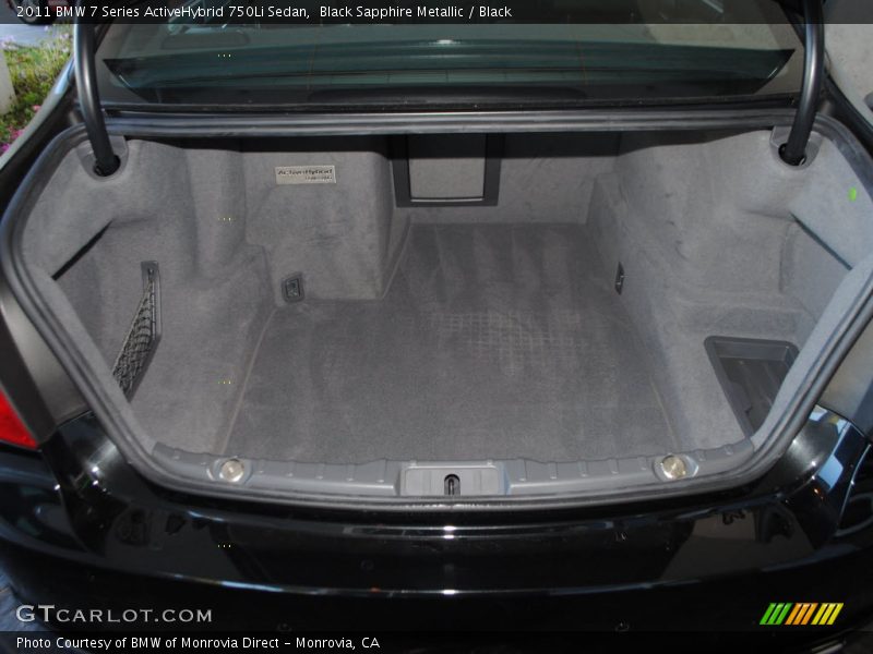  2011 7 Series ActiveHybrid 750Li Sedan Trunk