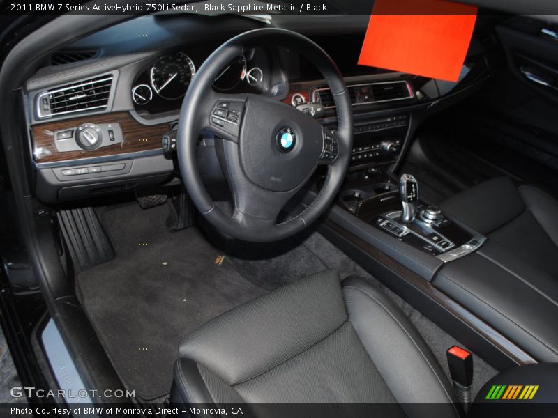 Black Sapphire Metallic / Black 2011 BMW 7 Series ActiveHybrid 750Li Sedan