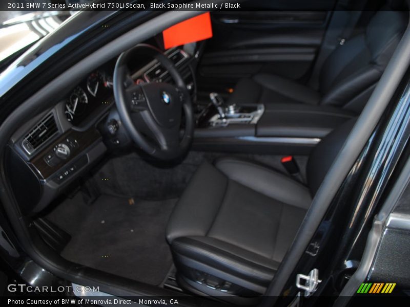 Black Sapphire Metallic / Black 2011 BMW 7 Series ActiveHybrid 750Li Sedan