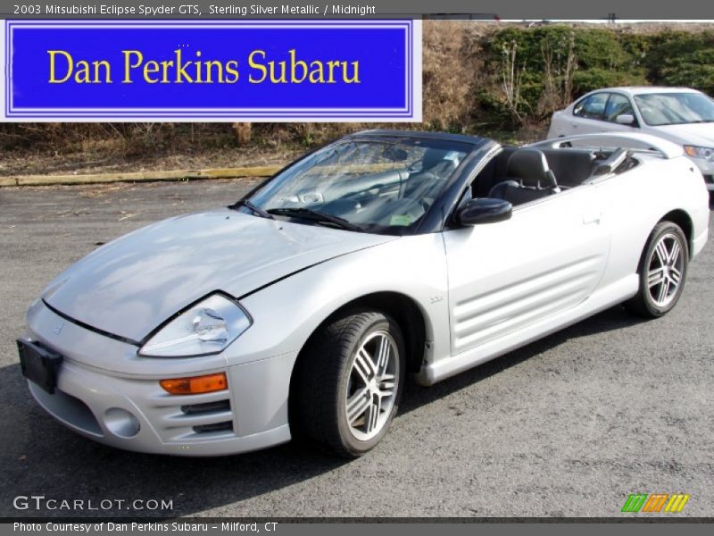 Sterling Silver Metallic / Midnight 2003 Mitsubishi Eclipse Spyder GTS