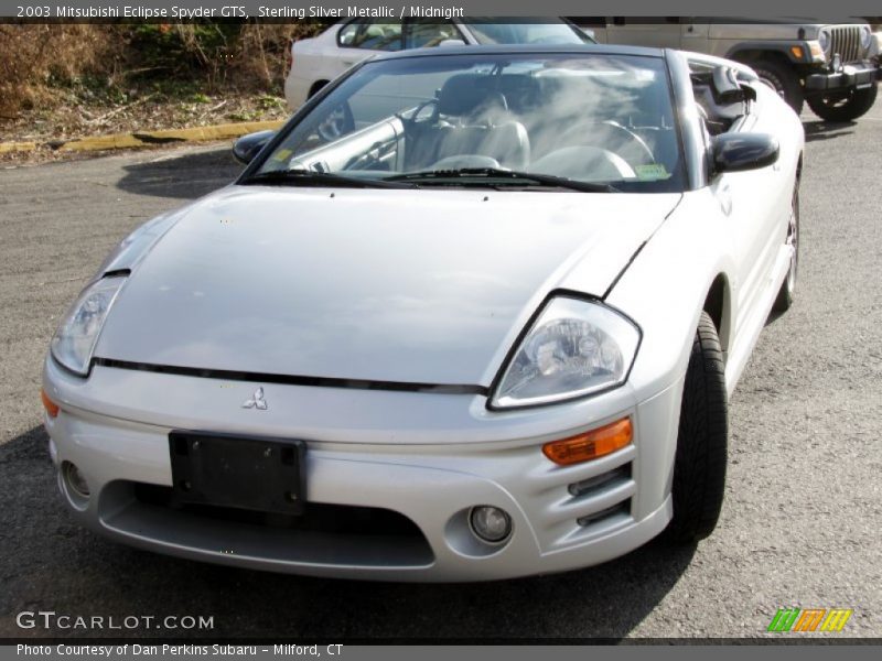 Sterling Silver Metallic / Midnight 2003 Mitsubishi Eclipse Spyder GTS