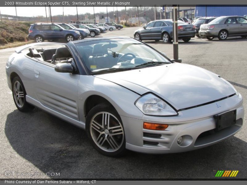 Sterling Silver Metallic / Midnight 2003 Mitsubishi Eclipse Spyder GTS