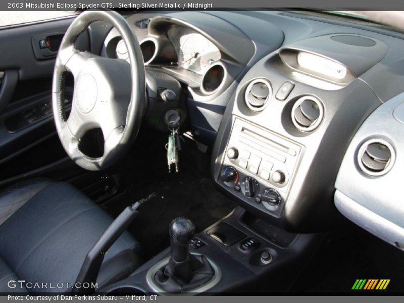 Sterling Silver Metallic / Midnight 2003 Mitsubishi Eclipse Spyder GTS
