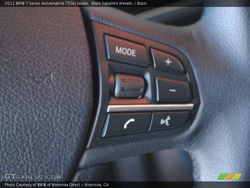 Black Sapphire Metallic / Black 2011 BMW 7 Series ActiveHybrid 750Li Sedan