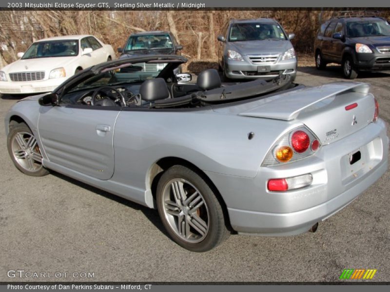 Sterling Silver Metallic / Midnight 2003 Mitsubishi Eclipse Spyder GTS