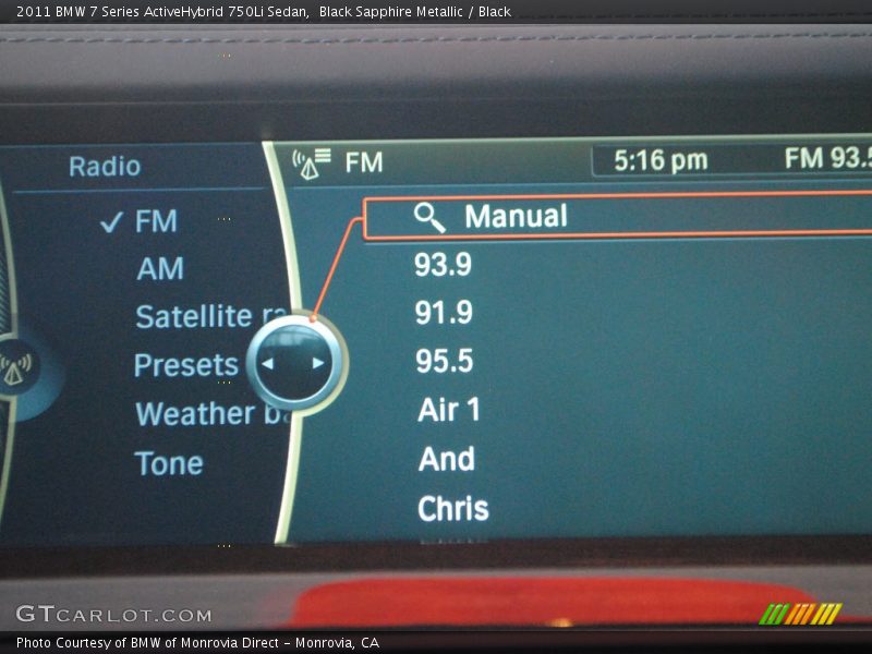 Black Sapphire Metallic / Black 2011 BMW 7 Series ActiveHybrid 750Li Sedan