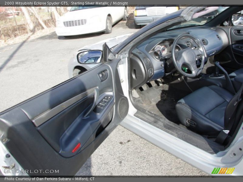 Sterling Silver Metallic / Midnight 2003 Mitsubishi Eclipse Spyder GTS
