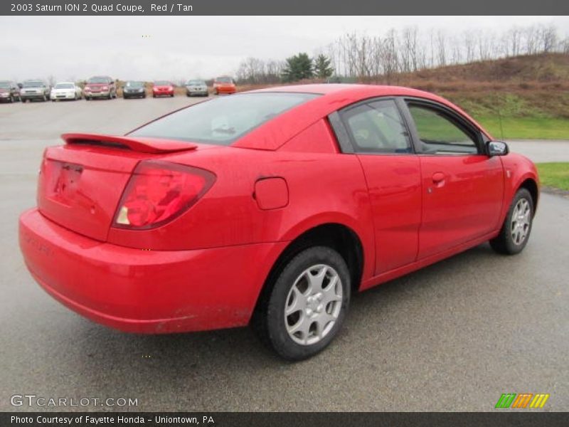 Red / Tan 2003 Saturn ION 2 Quad Coupe