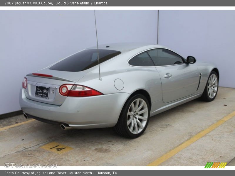Liquid Silver Metallic / Charcoal 2007 Jaguar XK XK8 Coupe