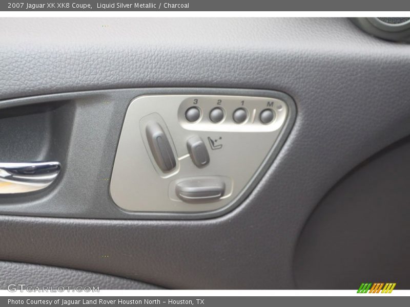 Liquid Silver Metallic / Charcoal 2007 Jaguar XK XK8 Coupe